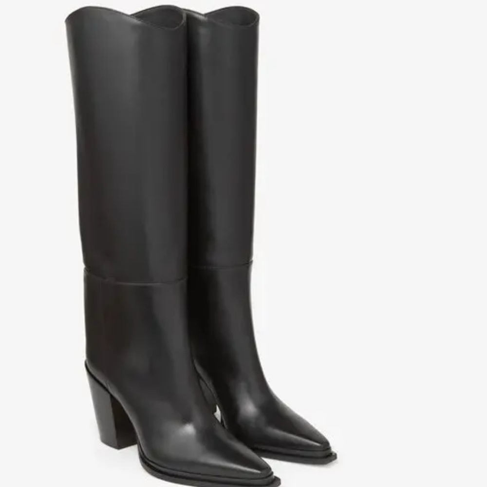 Jimmy Choo Cece 80 Black Tall Knee Boots 36=6